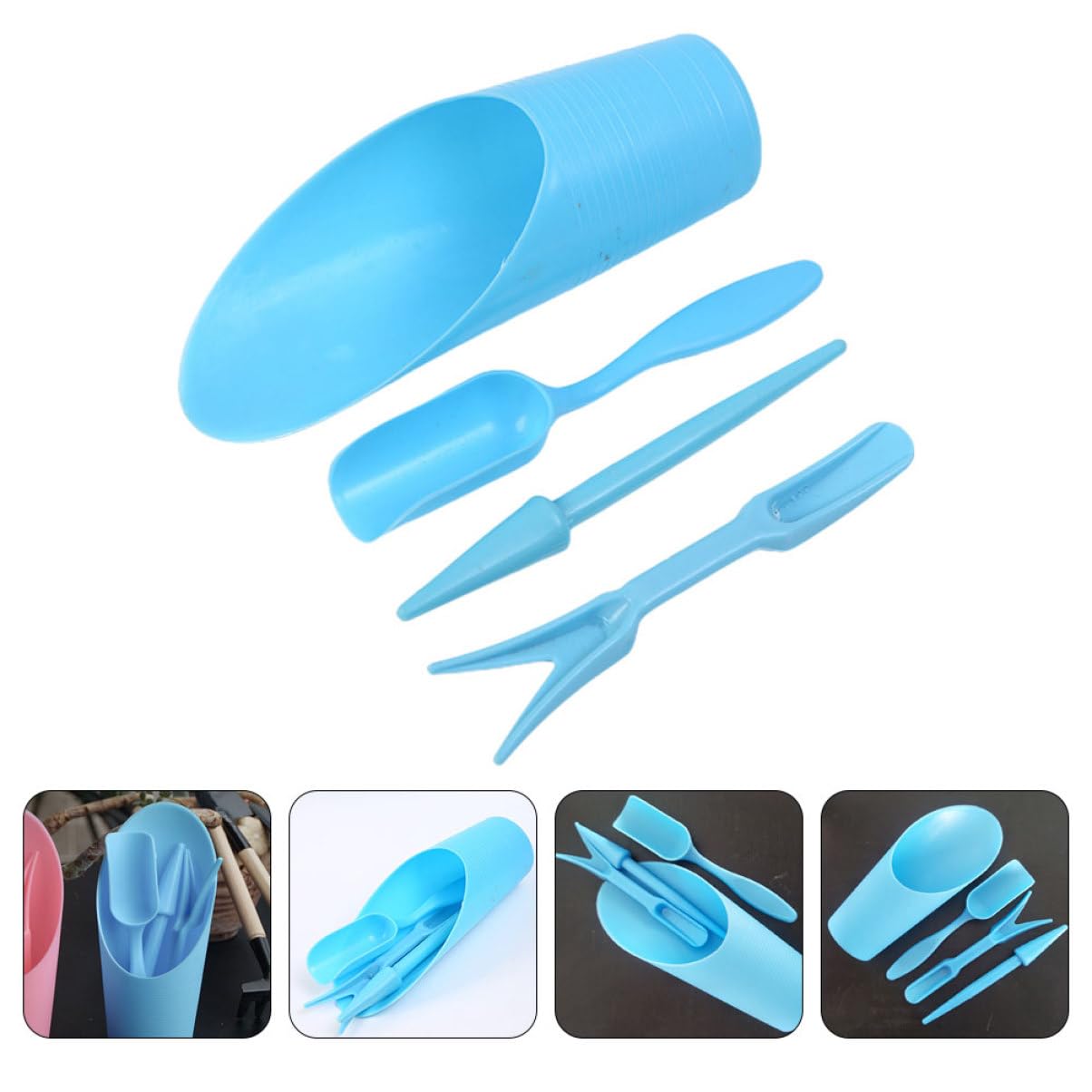 Gardening Tools Brands - 4pcs/set, Plastic Durable Bucket shovel Potted