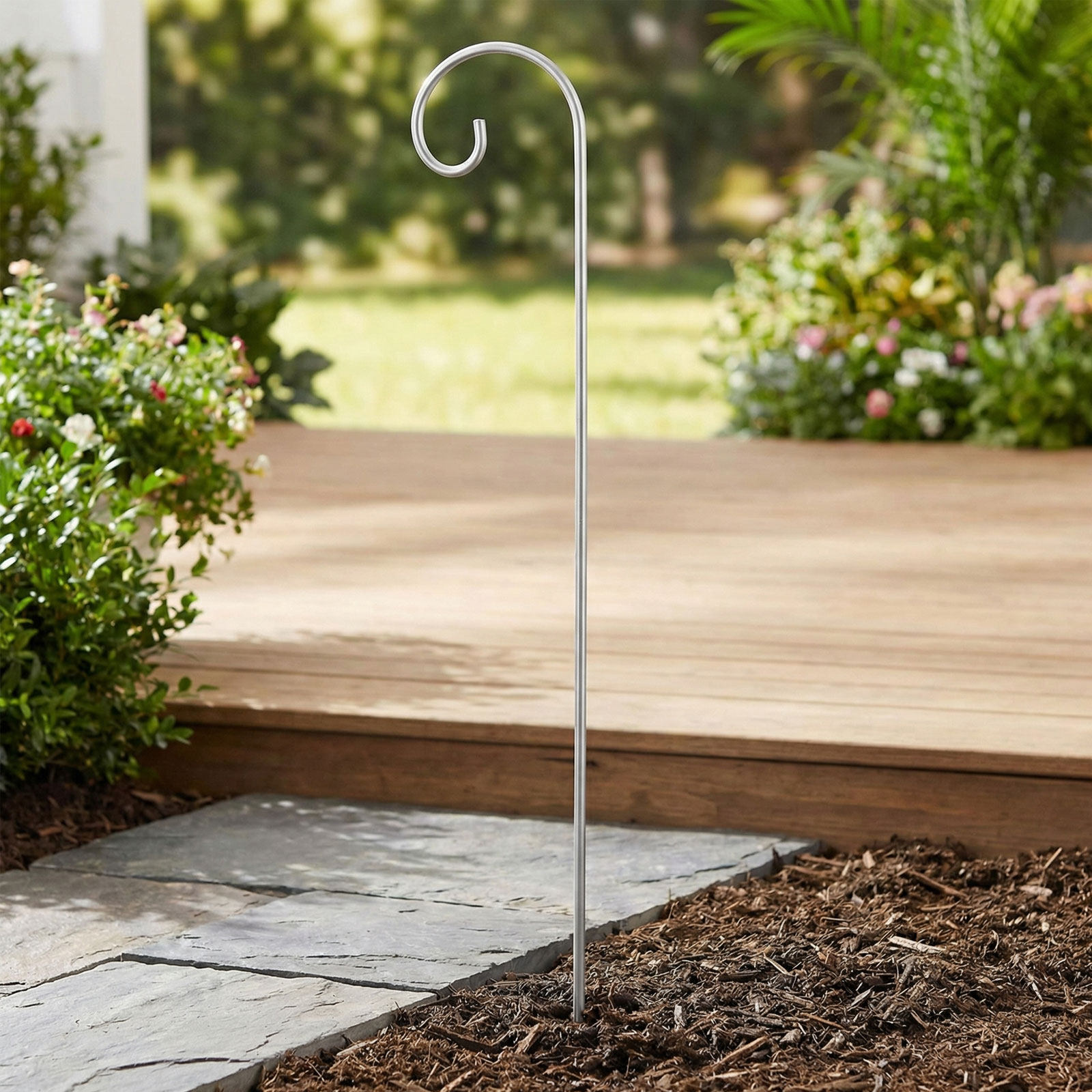 Garden Label Marker - 25Pcs Outdoor Metal Shepherd Hooks Garden
