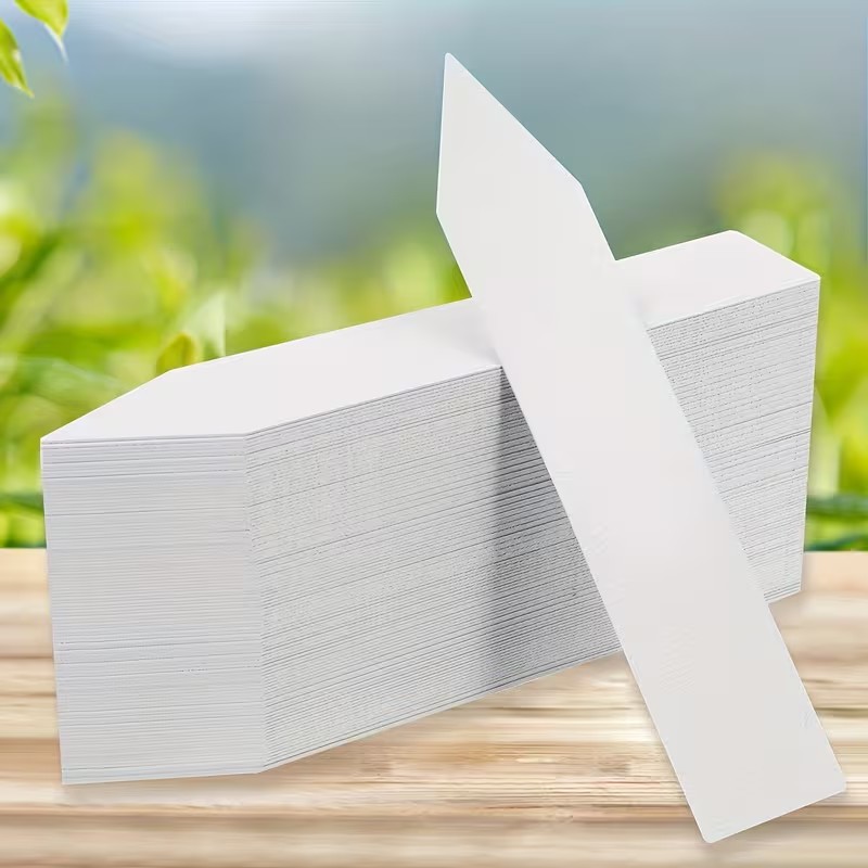 Garden Label Marker - 100pcs White Waterproof Plant Labels –
