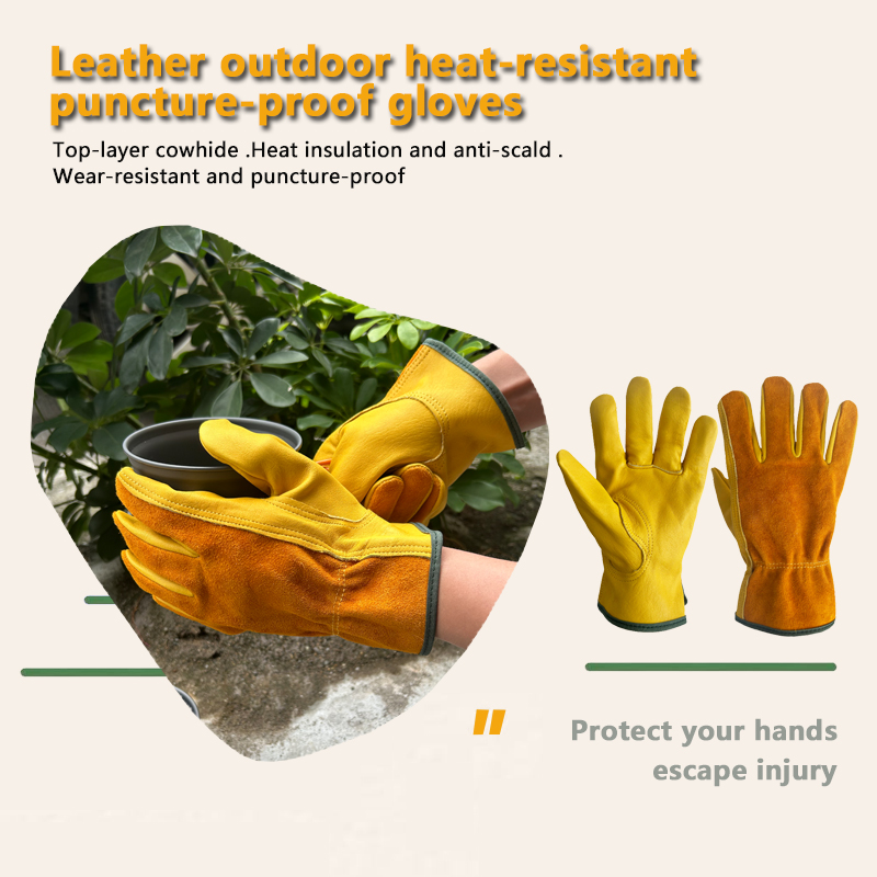 Camping gloves, heat-insulatin - Garden Gloves Thorn Proof 评论和价格