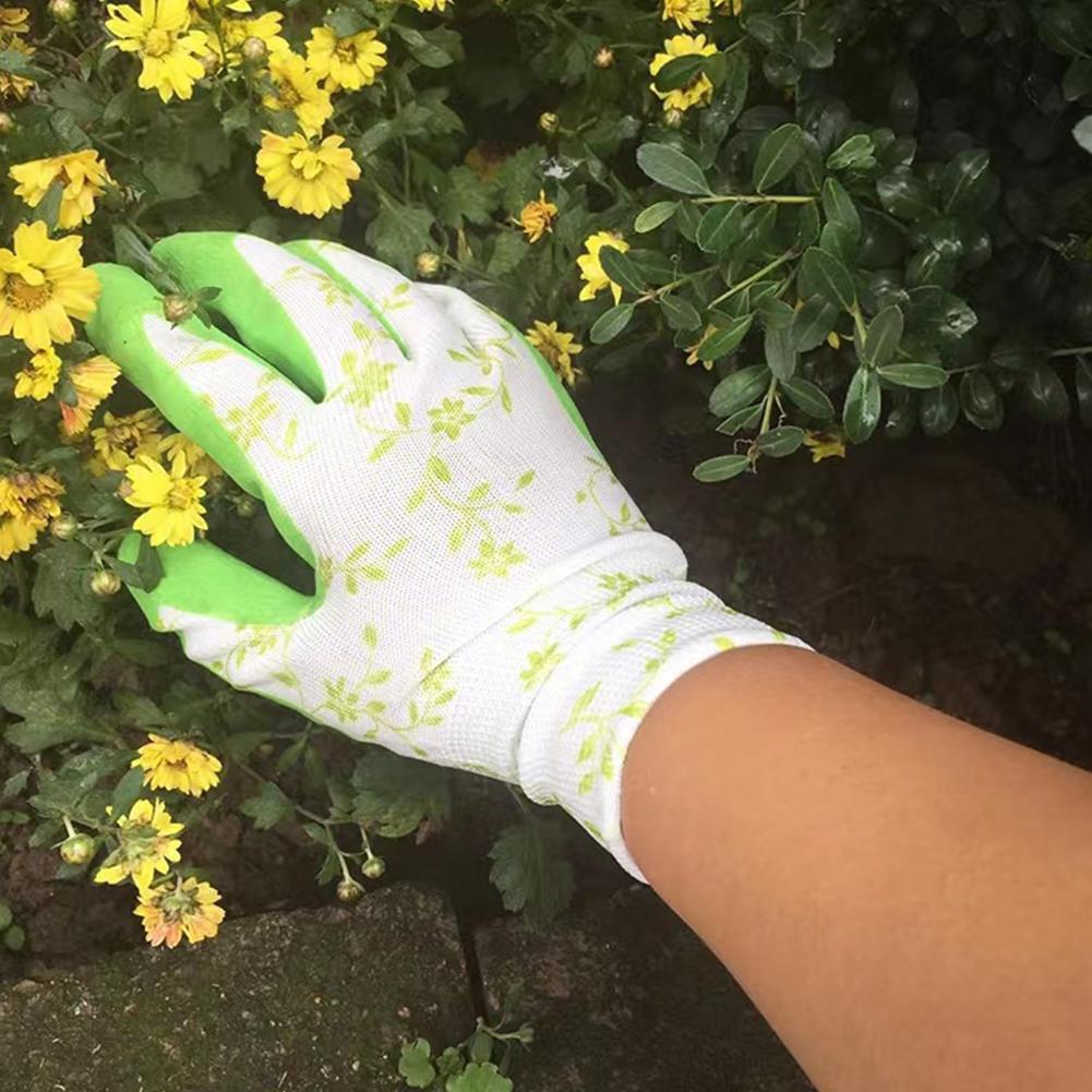 Latex Foam Printed Gardening G - Garden Gloves Thorn Proof 评论和价格