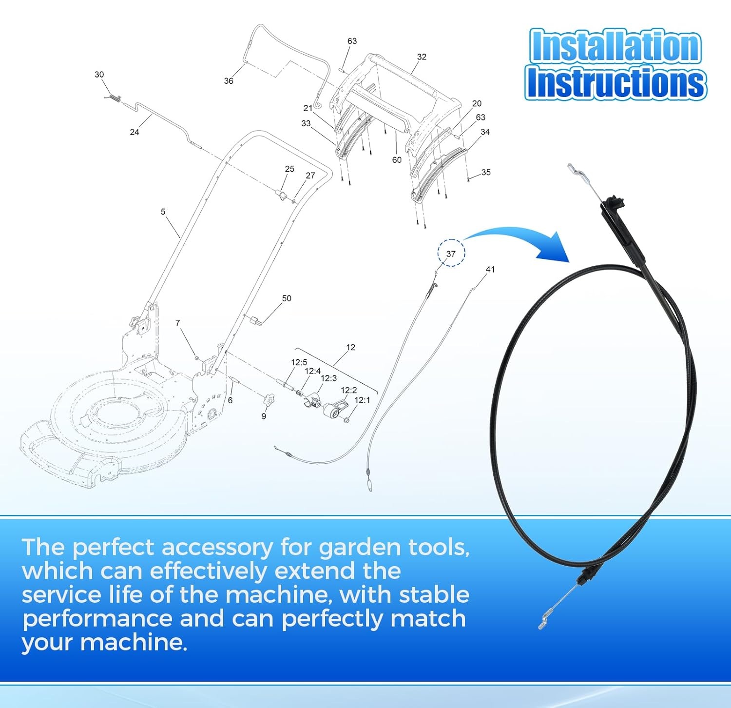 139-6594 PP B&S Brake Cable fo - Gardening Tools B&Q 评论和价格