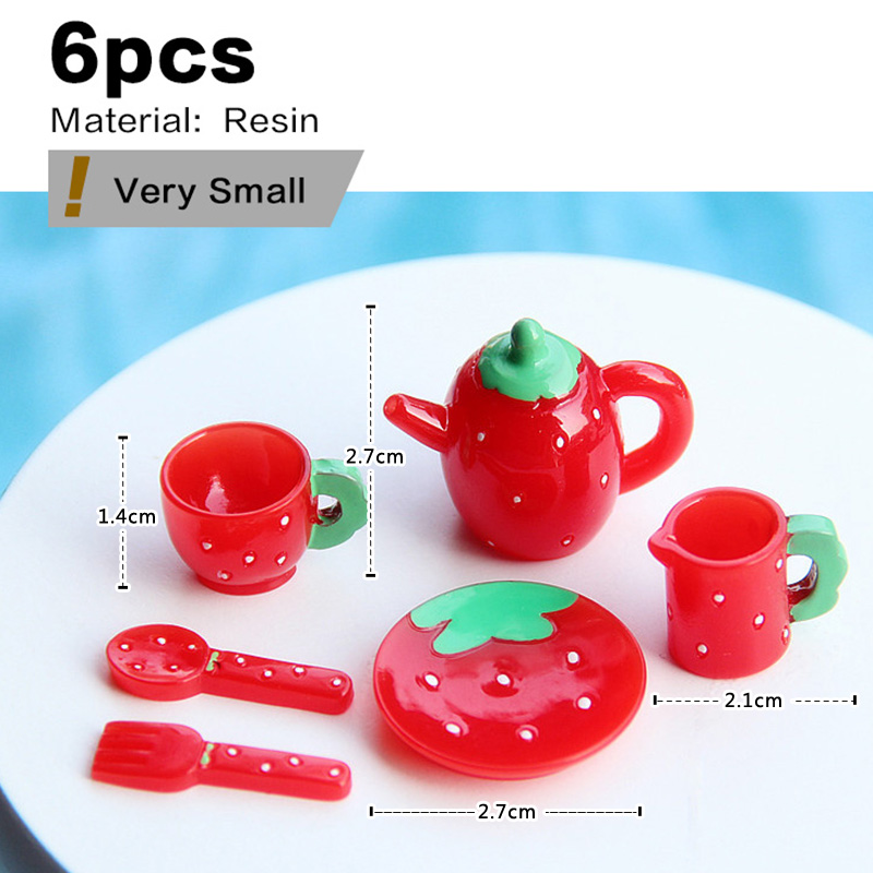 Pink Tea Set Miniature Figurin - Essential Gardening Tools 评论和价格