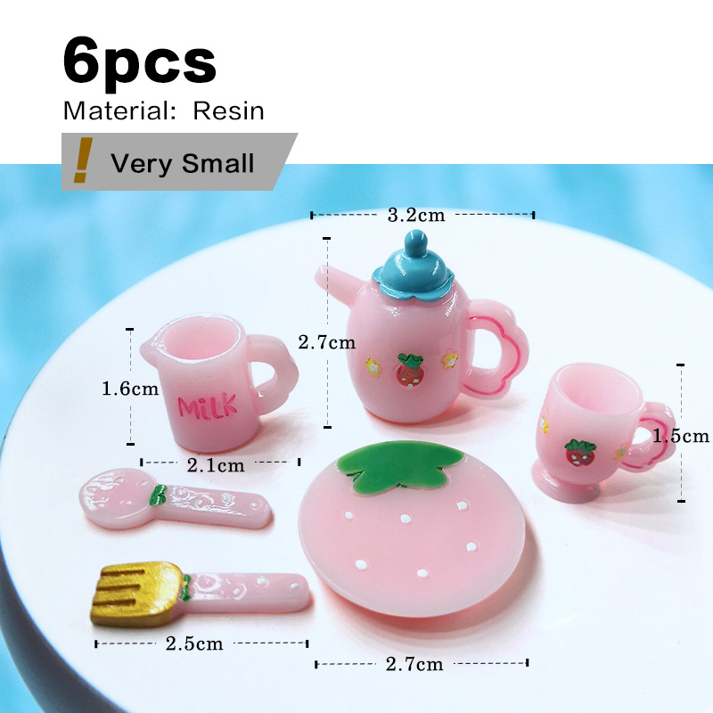 Pink Tea Set Miniature Figurin - Essential Gardening Tools 评论和价格