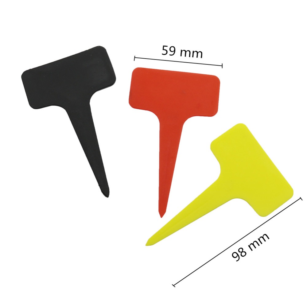 DIY Plastic T-Type Plant Label - Garden Label Marker 评论和价格