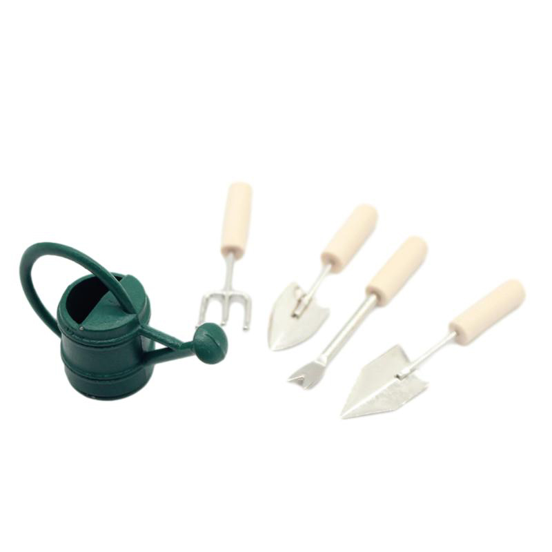 1:12 Dollhouse Miniature Garde - Gardening Tools Watering Can 评论和价格
