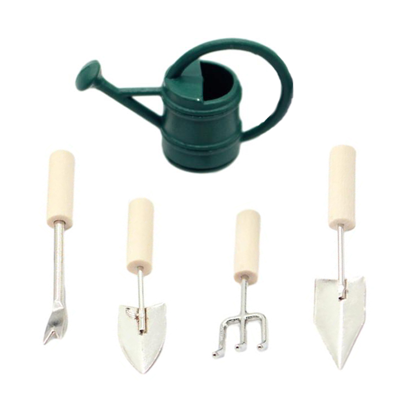 1:12 Dollhouse Miniature Garde - Gardening Tools Watering Can 评论和价格