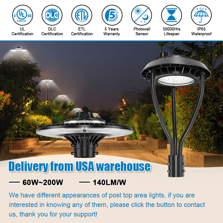 LED POST TOP Fixture ETL CE UL - Gardening Tools List 评论和价格