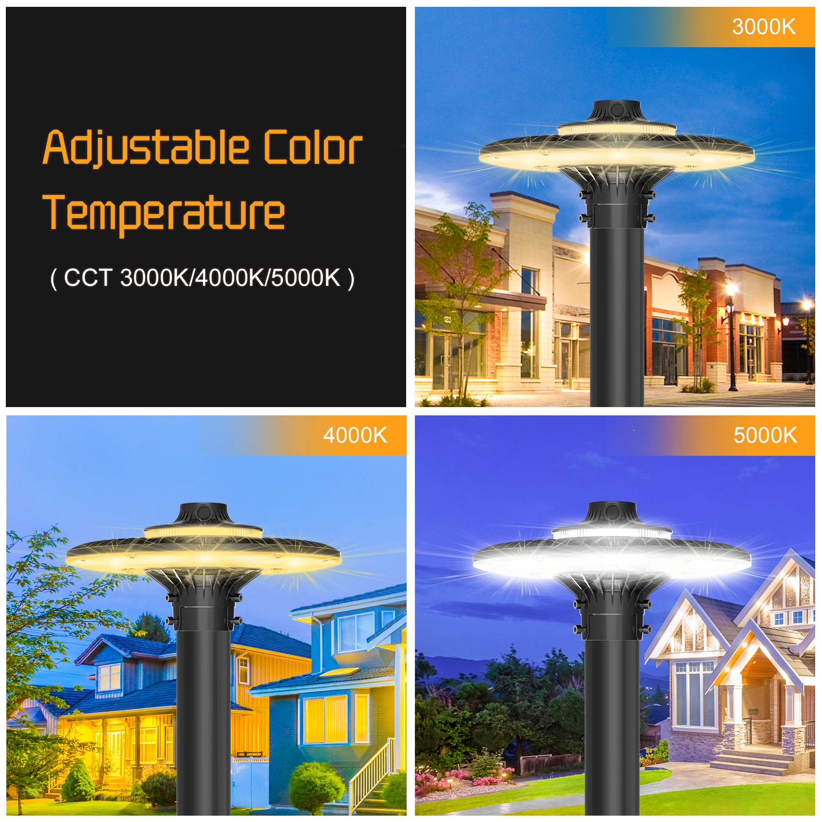 LED POST TOP Fixture ETL CE UL - Gardening Tools List 评论和价格