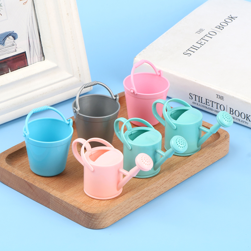 【CPI】1Set Dollhouse Miniature  - Gardening Tools Watering Can 评论和价格