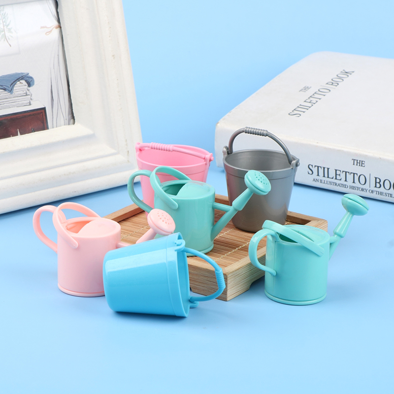 【CPI】1Set Dollhouse Miniature  - Gardening Tools Watering Can 评论和价格