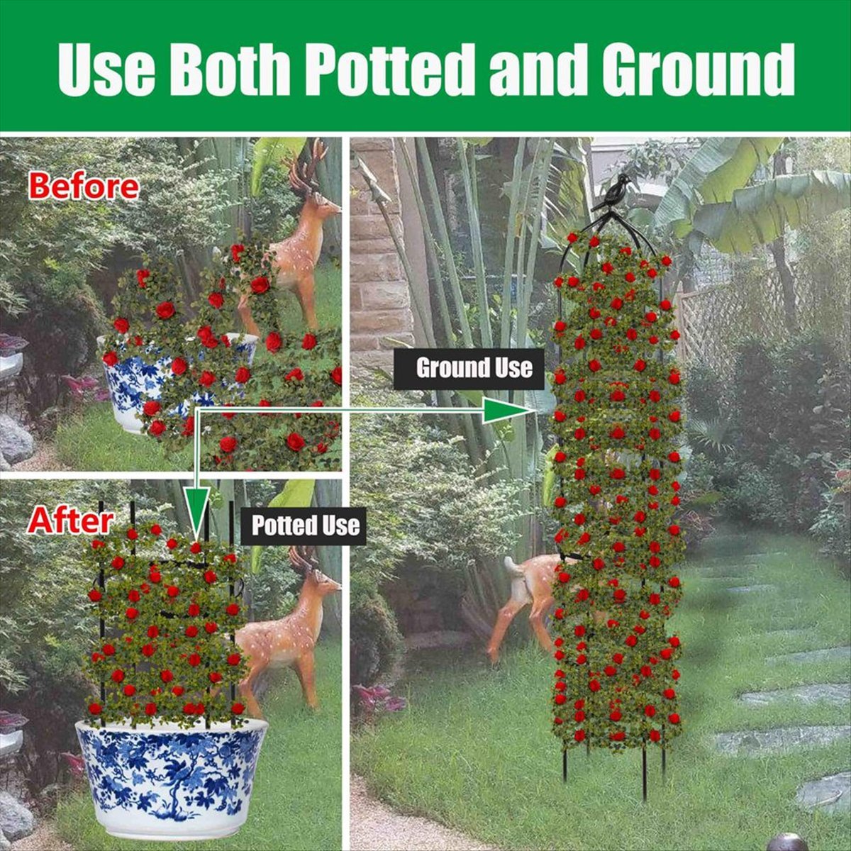 AT16 Climbing Plant Obelisk Tr - Gardening Tools B&Q 评论和价格