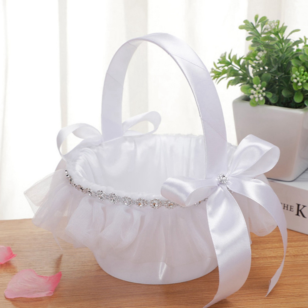 Wedding Baskets White Flower G - Gardening Tools Girls 评论和价格