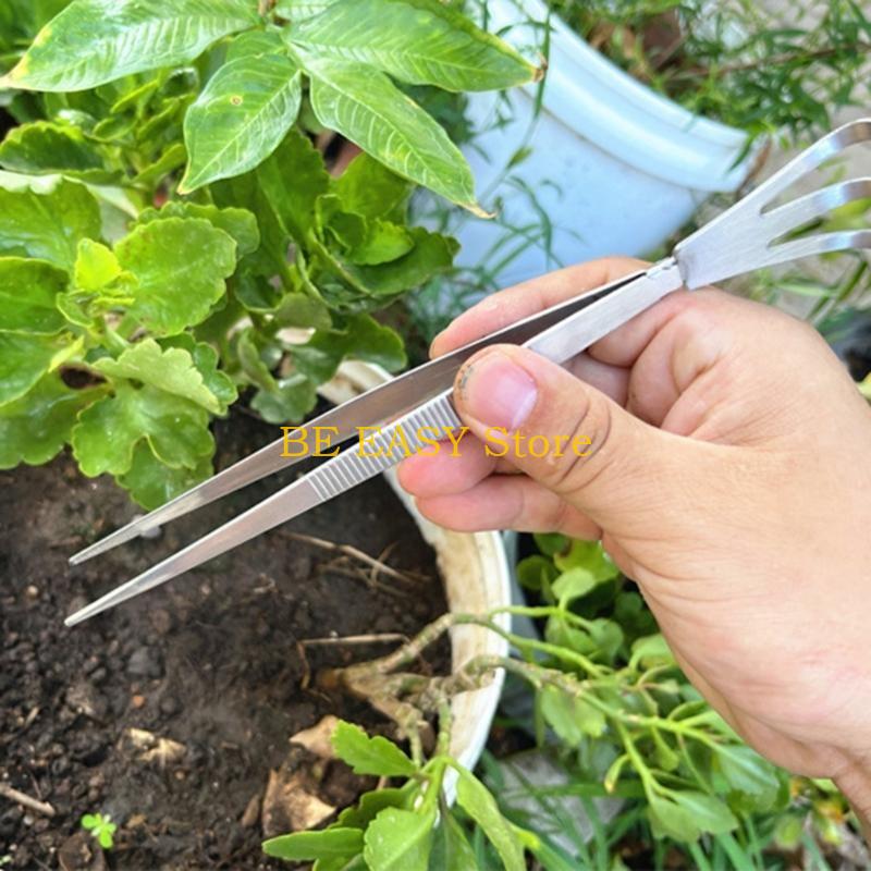 E28F Garden Bonsai Tweezers Du - Gardening Tools For Weeds 评论和价格
