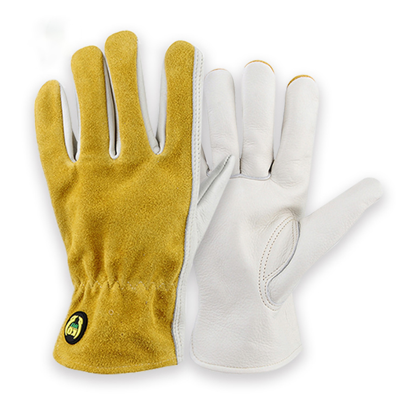 Leather Safety Work Gloves Gar - Garden Gloves Thorn Proof 评论和价格