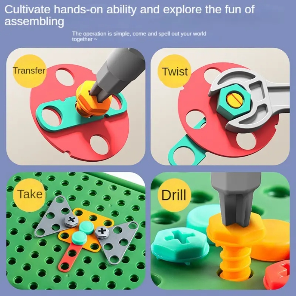 450Pcs Kids STEM Drill Set Cre - Gardening Tools Girls 评论和价格