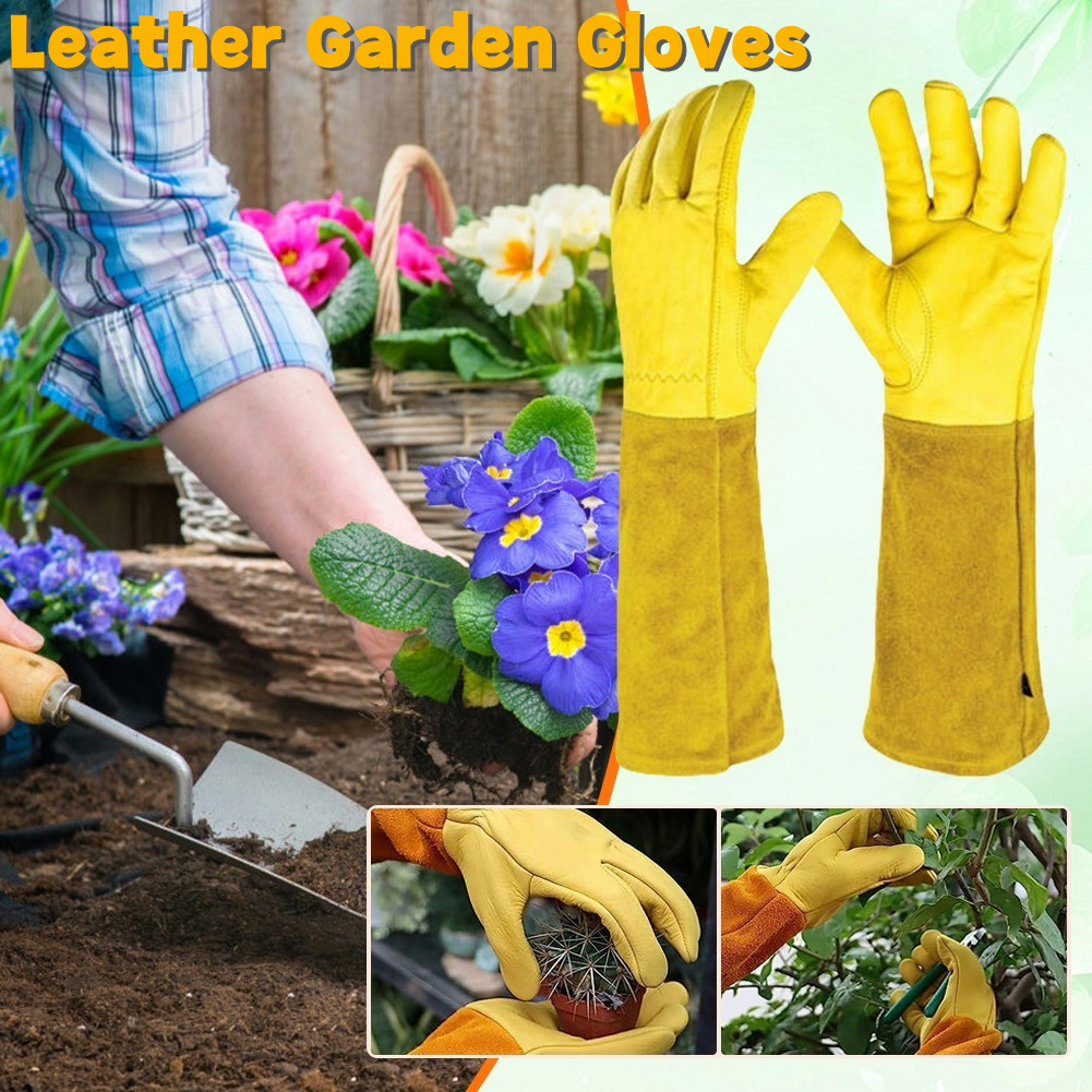 1 Pair Long Thorn Proof Garden - Garden Gloves Thorn Proof 评论和价格