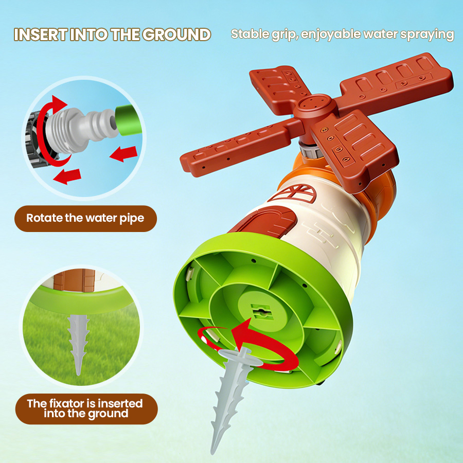 Outdoor Rotating Windmill Spri - Gardening Tools Girls 评论和价格