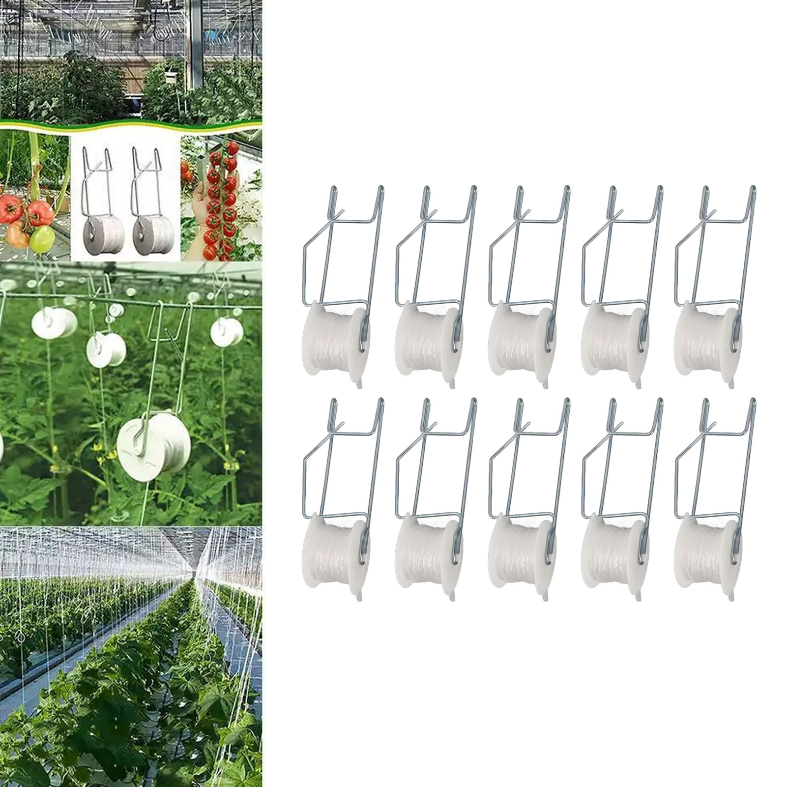 6-50pcs Tomato Support Hooks T - Essential Gardening Tools 评论和价格
